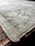 Vintage 6.2x9.5 Blue and Taupe Turkish Oushak | Banana Manor Rug Factory Outlet