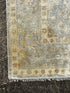 Vitas Gerulaitis 10x13.9 Aqua and Grey Hand-Knotted Oushak Rug | Banana Manor Rug Company