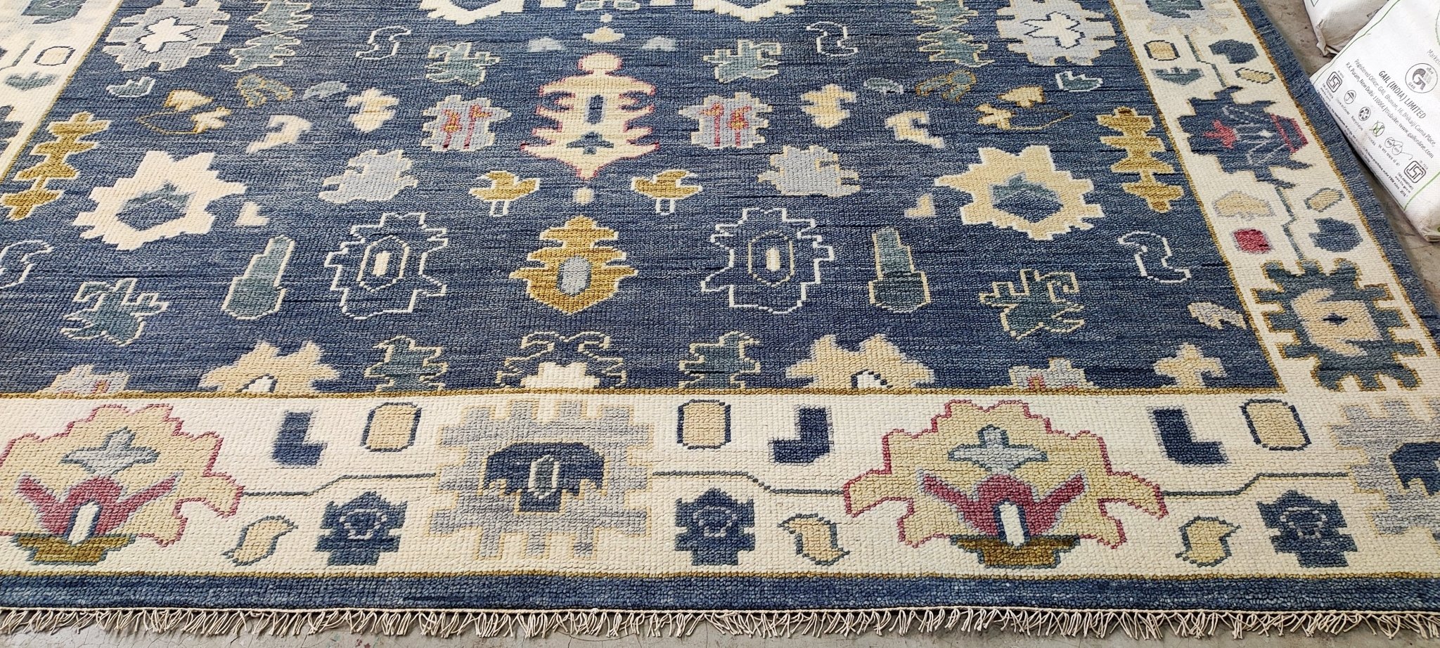 Vittoria 9x12 Grey & Ivory Turkish Oushak | Banana Manor Rug Factory Outlet