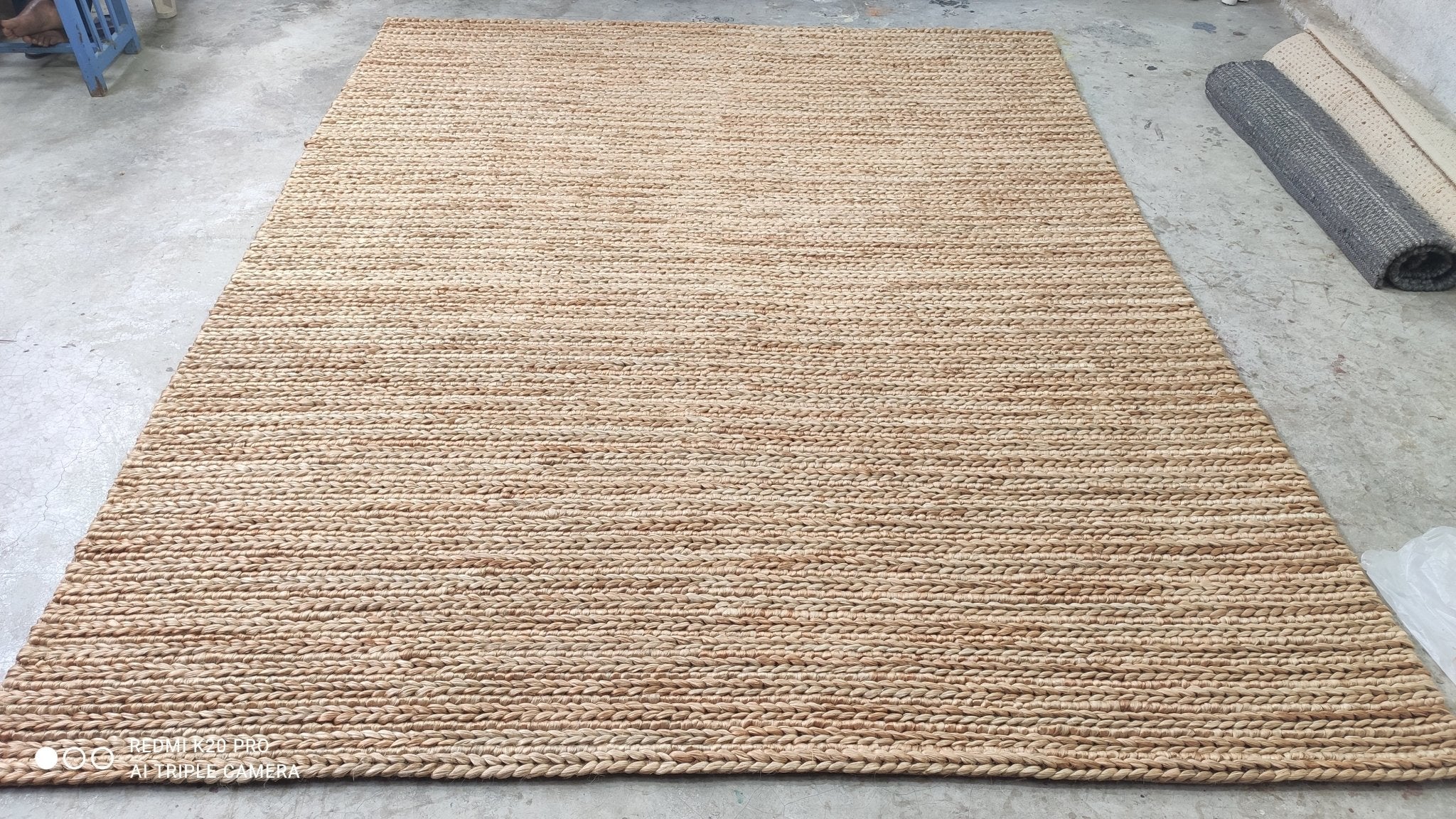 Walter White Handwoven Big Rib Natural Jute Rug (Multiple Sizes) | Banana Manor Rug Company