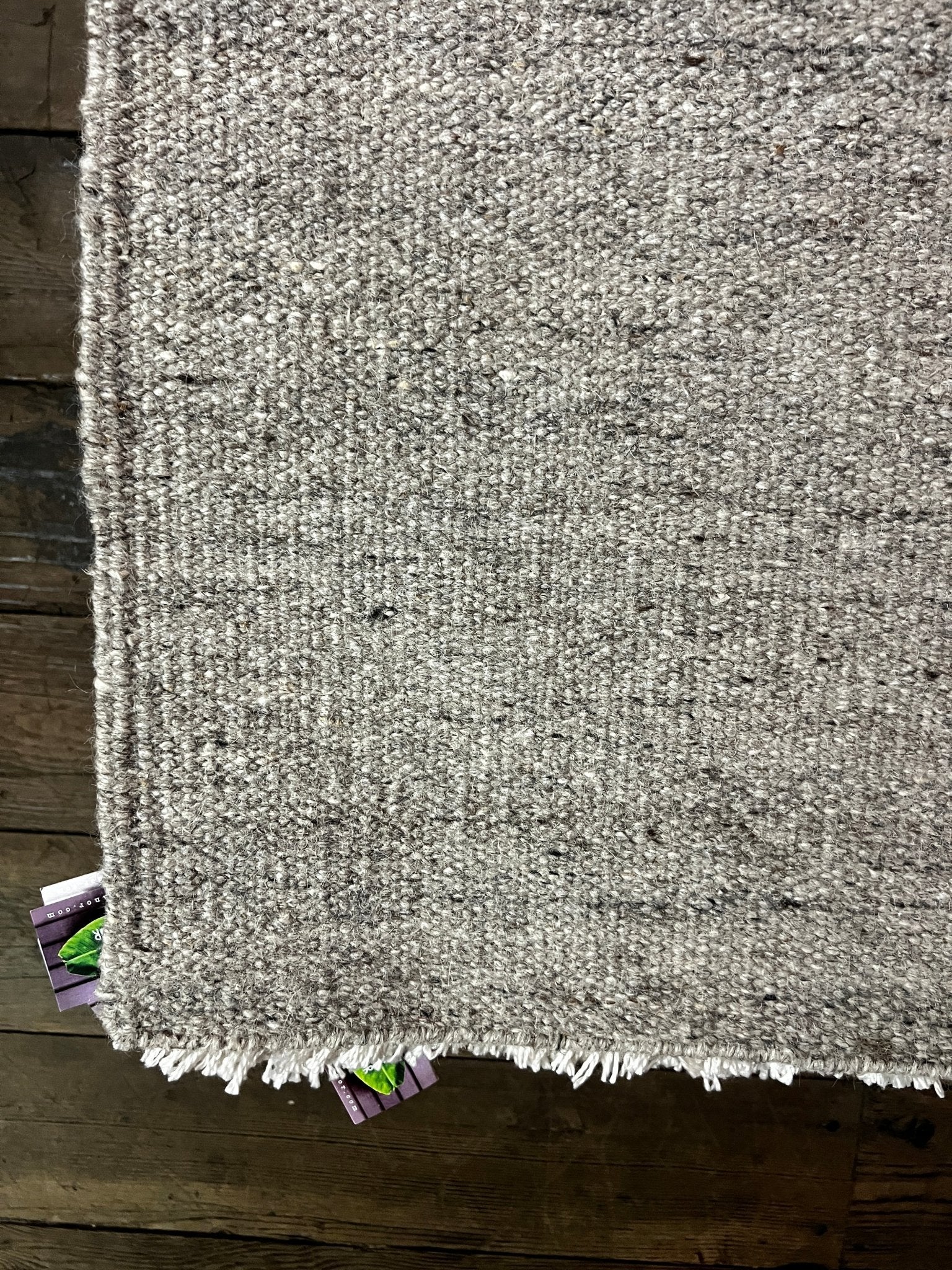 Weensie 4.6X6.6 Handwoven Grey Durrie Rug | Banana Manor Rug Factory Outlet