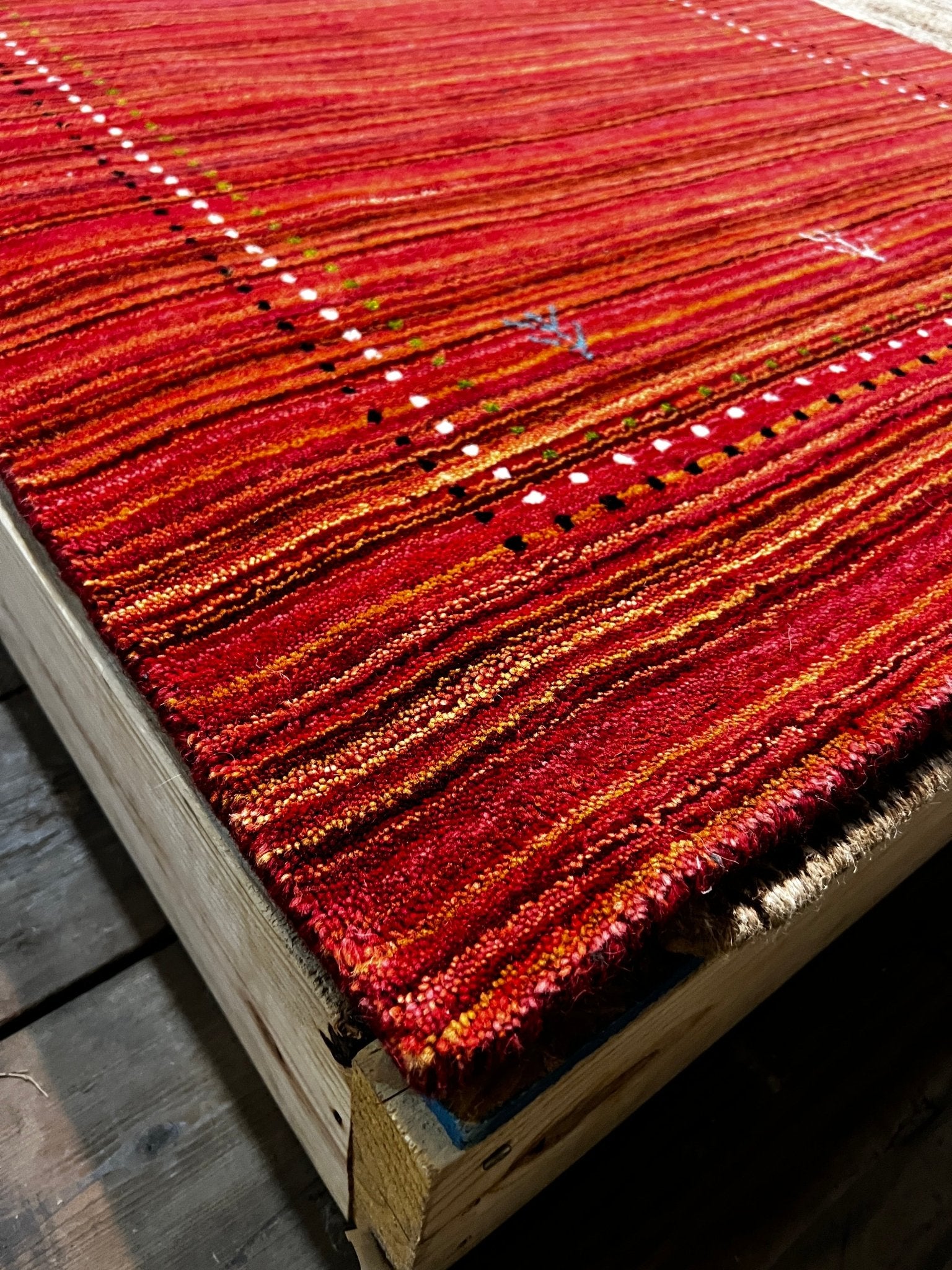 Wet Willie 3x5 Red Handwoven Gabbeh Rug | Banana Manor Rug Factory Outlet