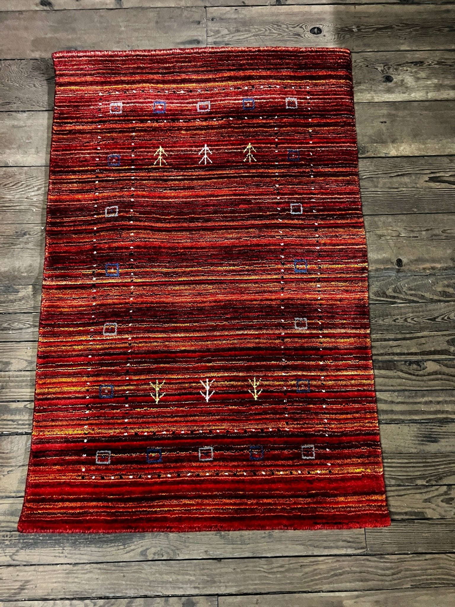 Wet Willie 3x5 Red Handwoven Gabbeh Rug – Banana Manor Rug Factory Outlet