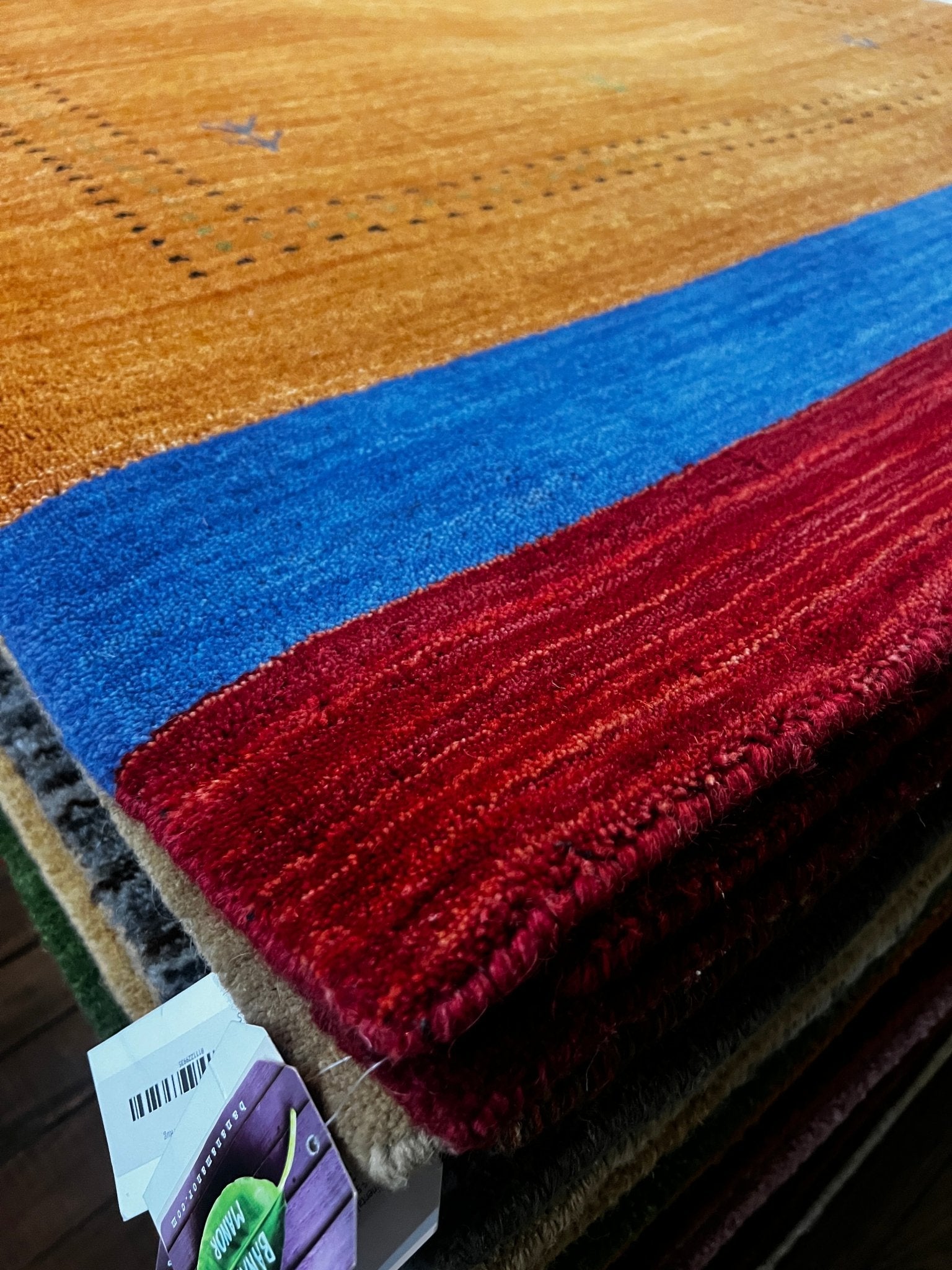 Where Has All of the Honor Gone? 4x5.9 Rust Handwoven Gabbeh Rug | Banana Manor Rug Factory Outlet