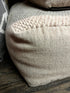 White Handwoven Wool Pouffe | Banana Manor Rug Company