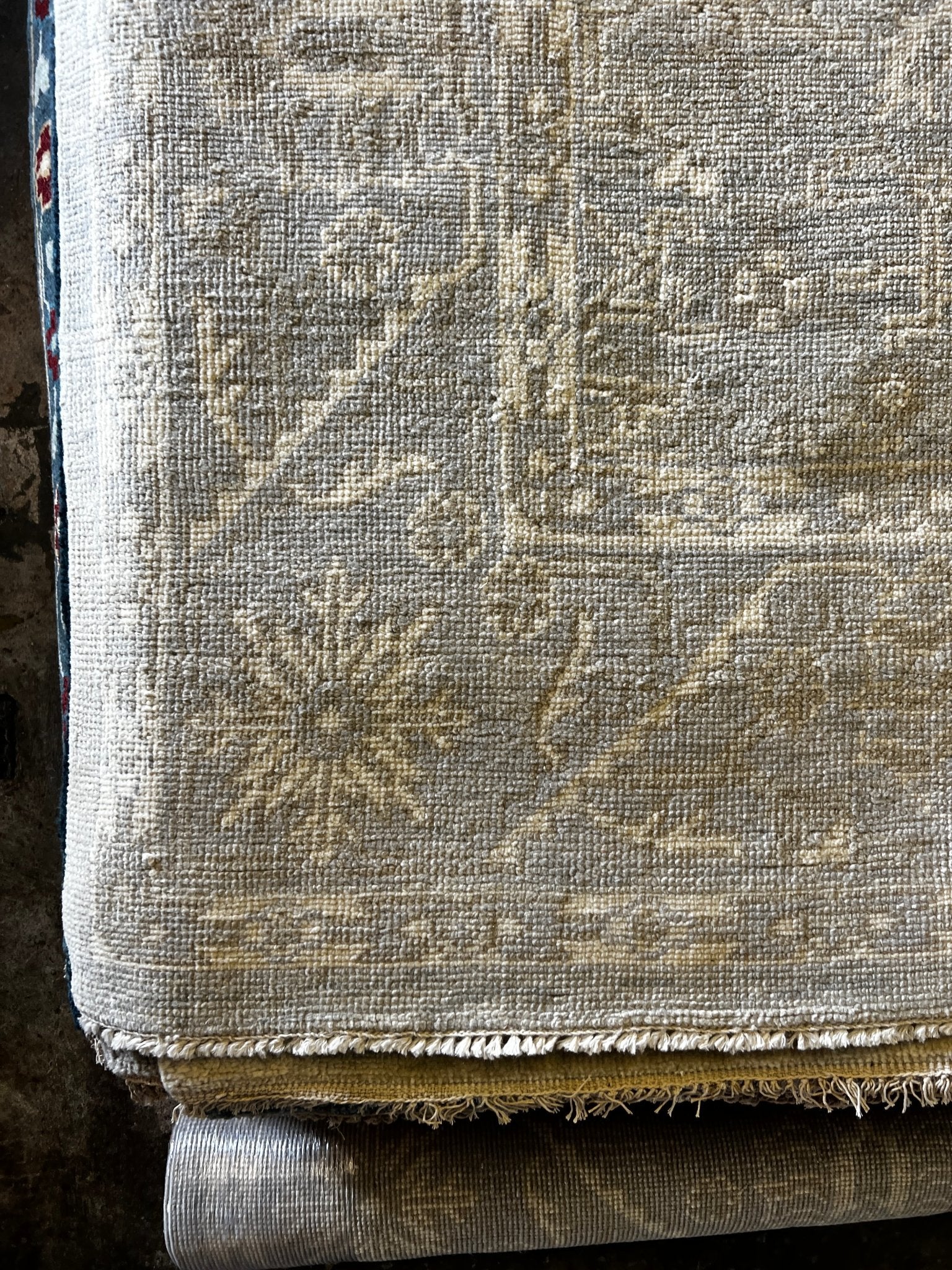 Winnifred White Washed Turkish Knot Oushak | Banana Manor Rug Company