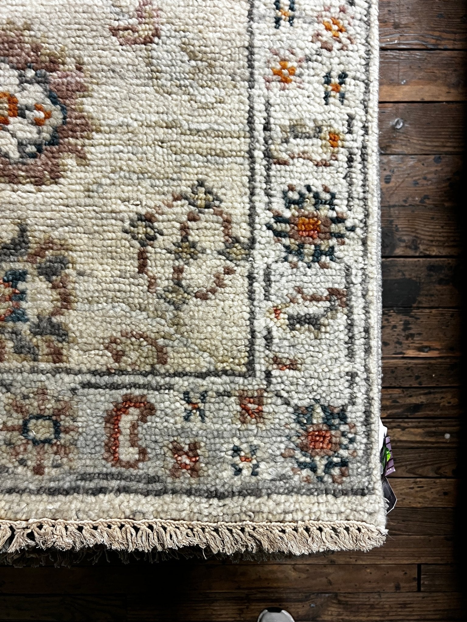 Winona Ryder Hand-Knotted Ivory & Grey Oushak Runner (Multiple Sizes) | Banana Manor Rug Factory Outlet
