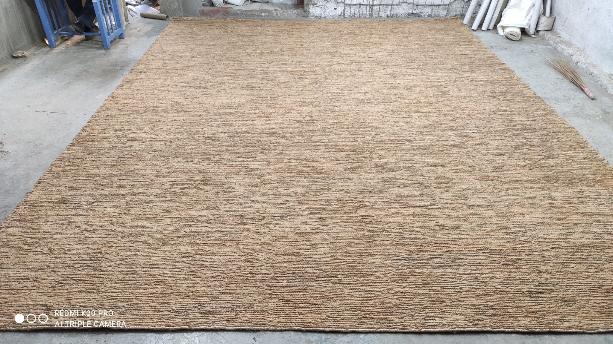 Winston Zeddemore 11.6x14.6 Handwoven Natural Soumak Jute Rug | Banana Manor Rug Company