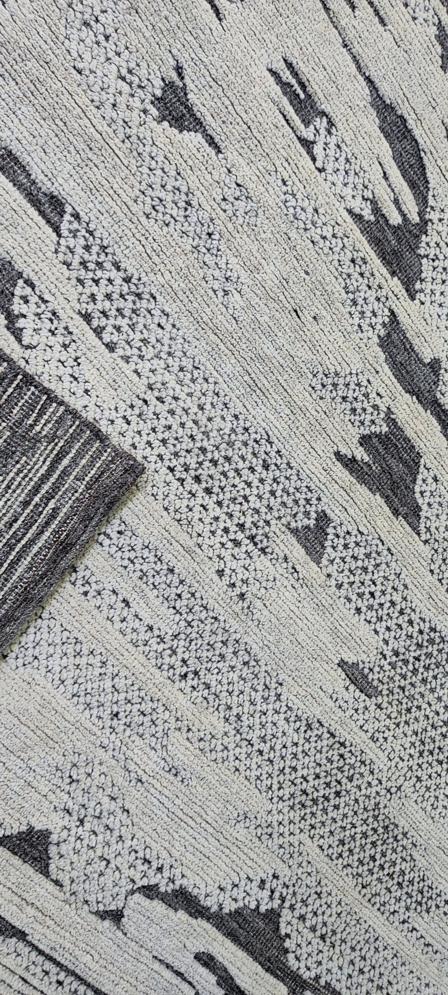 Woodward 9.3x12.3 Hand-Knotted Silver & Grey Modern | Banana Manor Rug Factory Outlet