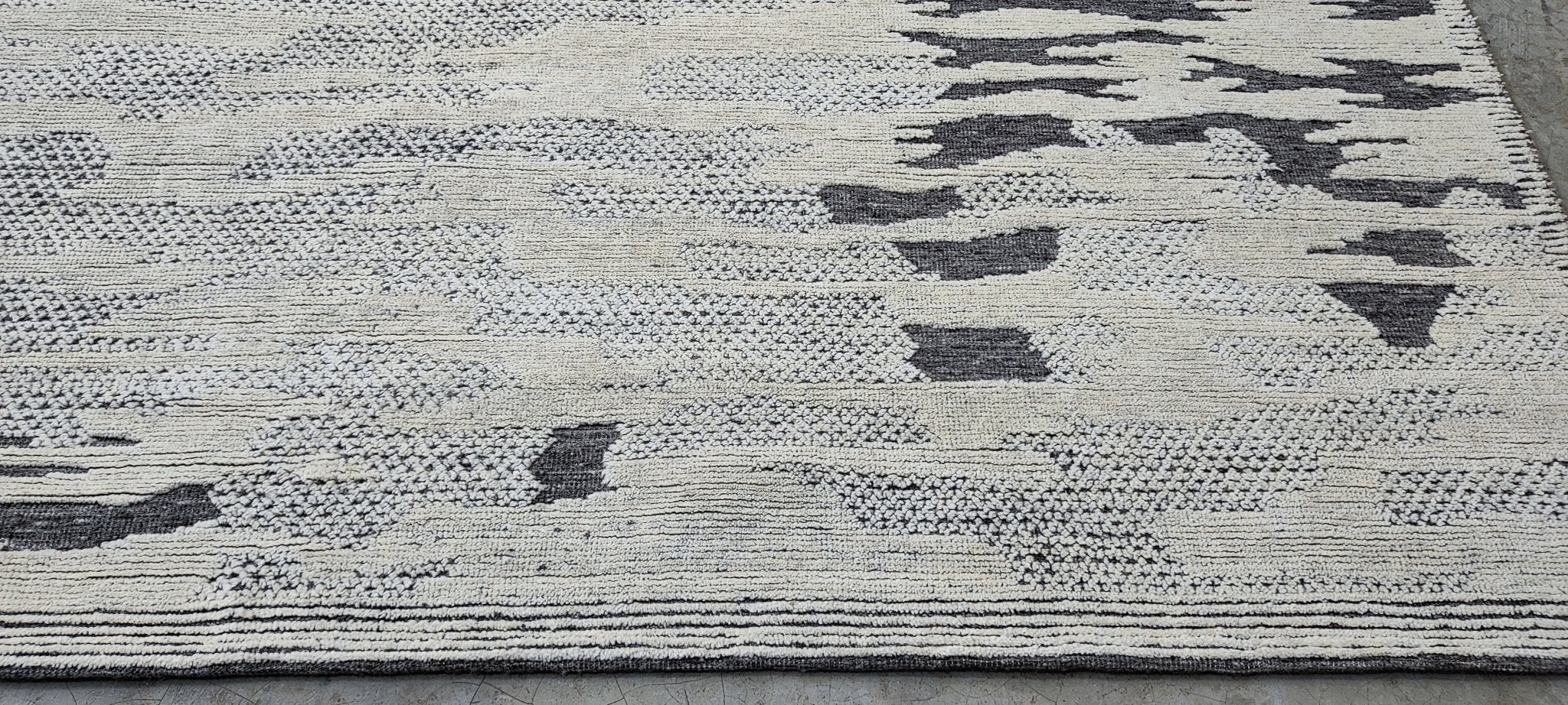 Woodward 9.3x12.3 Hand-Knotted Silver & Grey Modern | Banana Manor Rug Factory Outlet