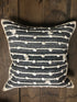 Yasinia Dark Blue and White Striped Pillow | Banana Manor Rug Company