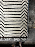 Zak 6.3x9 Hand-Knotted Ivory & Brown Cut Pile | Banana Manor Rug Factory Outlet