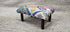 Zayn Wooden Upholstered Stool 12x17x8 | Banana Manor Rug Company