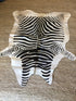 Zebra Print Cowhide Rug | Banana Manor Rug Company