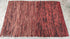 Zoe Saldana 3.3x5 Handwoven Red Durrie Rug | Banana Manor Rug Company