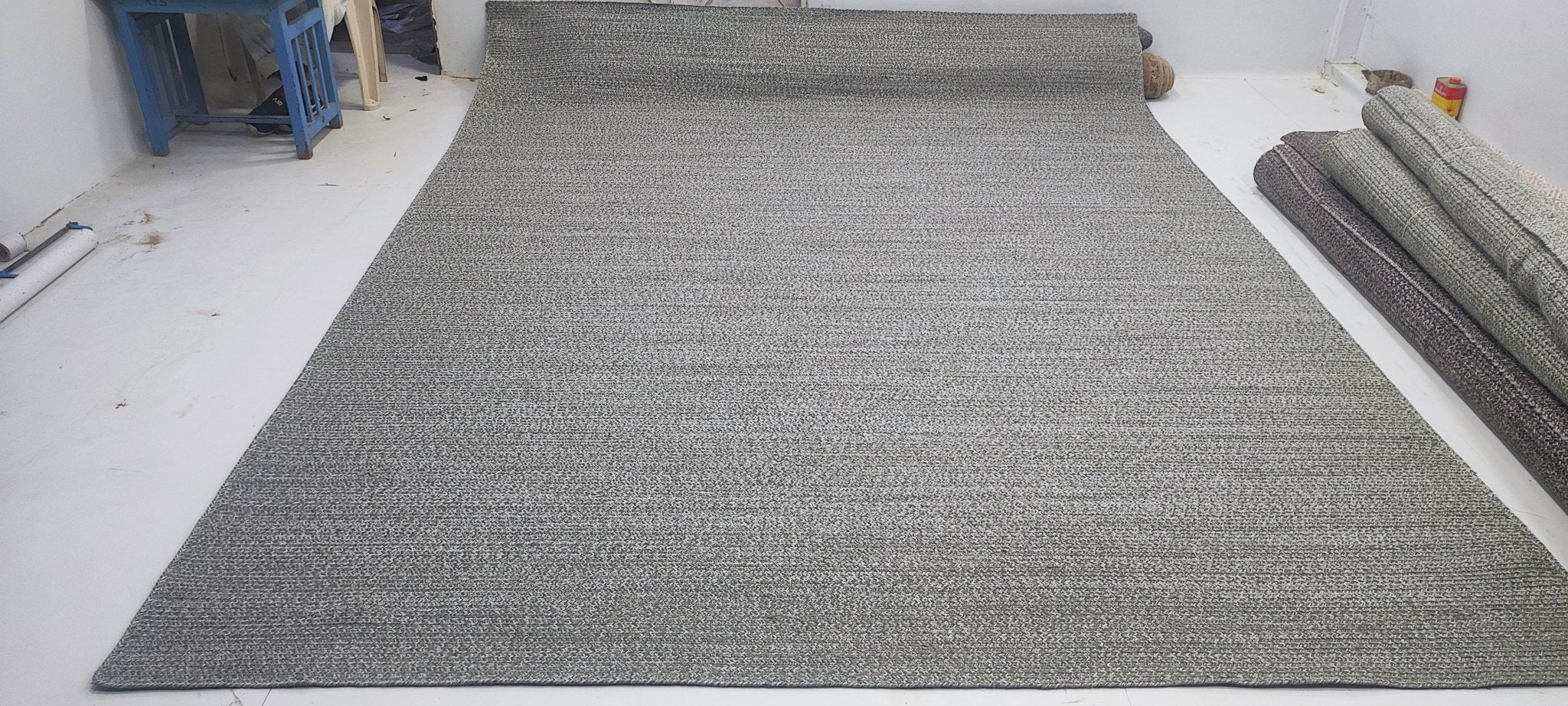 Zulu Handwoven Grey Textured Durrie (Multiple Sizes) | Banana Manor Rug Factory Outlet